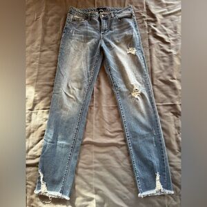 d. jeans Distressed Dark Blue Skinny Jeans